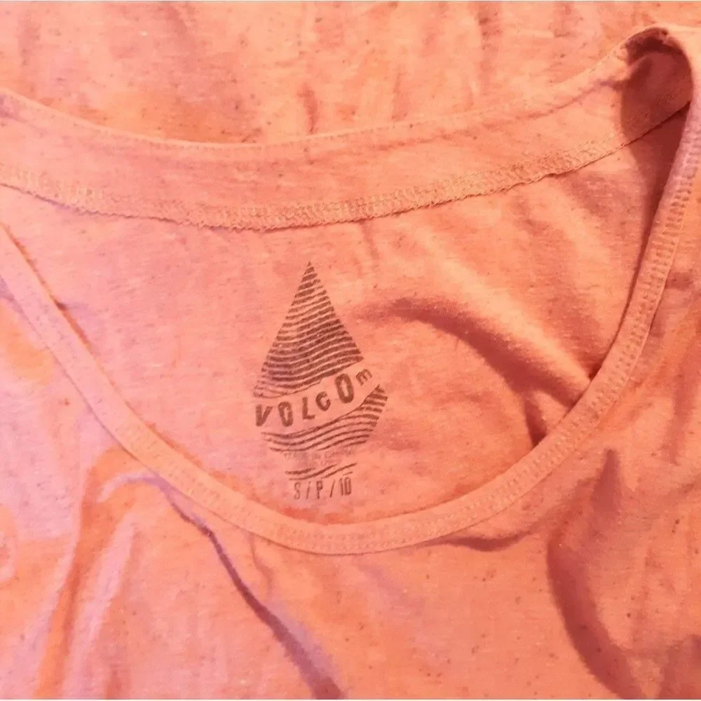 Volcom peach high low long sleeve top - Picture 4 of 5